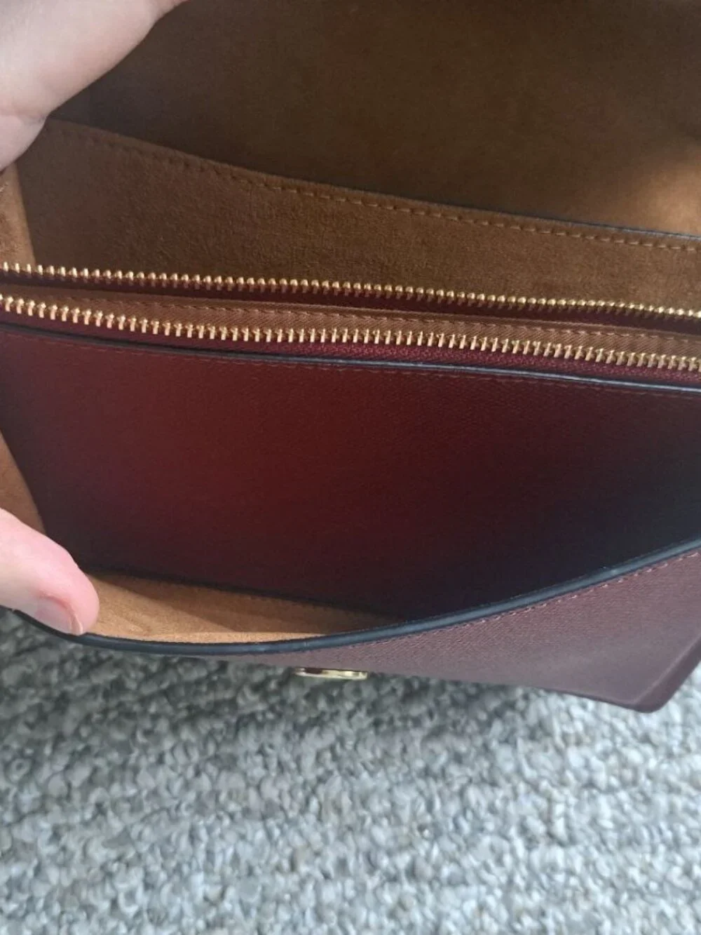 Red Coach Klare Leather Crossbody Bag Women's